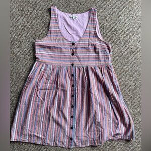 Madewell Rainbow Button Front Dress